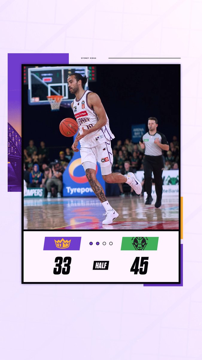 SydneyKings's tweet photo. BIG SECOND HALF COMING UP ๐
Keep watching our round five fixture with Tasmania live on ESPN via Kayo Sports!
#TakeTheThrone #Cooks100 https://t.co/Dnsr5m2UeN