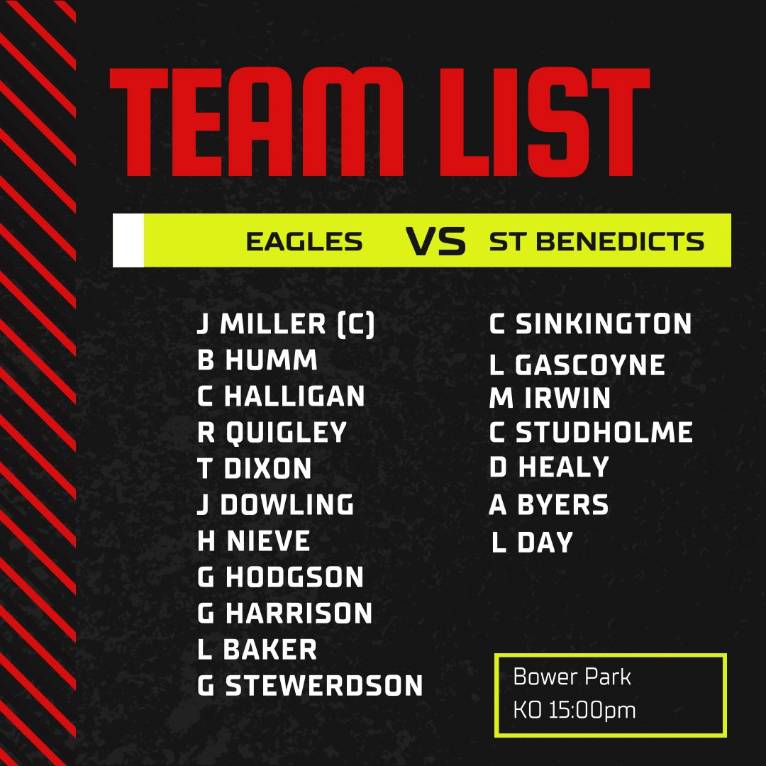 TheBlackReds's tweet photo. 𝐒𝐀𝐓𝐔𝐑𝐃𝐀𝐘’𝐒 𝐍𝐄𝐗𝐓 𝐉𝐎𝐁

(𝙸𝚗 𝚝𝚑𝚎 𝚠𝚘𝚛𝚍𝚜 𝚘𝚏 𝚝𝚑𝚎 𝚏𝚊𝚖𝚘𝚞𝚜 𝙼𝚊𝚛𝚔 𝙱𝚎𝚟𝚎𝚛𝚕𝚎𝚢)

1st’s

🚌 10:45am, All travelling support appreciated
⏰ 15:00pm

Eagles

🤝 Players meet 13:45pm
⏰ KO 15:00pm

#Atown #NextJob

⚫️🔴🦅 https://t.co/R4vXXwECrt