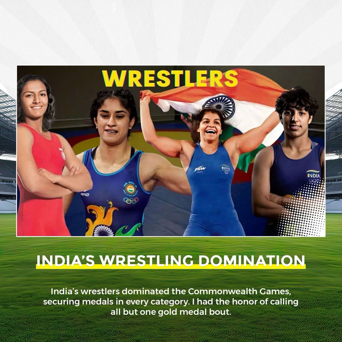 debayansen's tweet image. Celebrating Indian wrestling legends! 🏅 From Rashid Anwar’s historic 1934 medal to Sushil Kumar’s World Championship gold, India’s wrestling journey is iconic. Proud to witness our dominance at the Commonwealth Games! 🙌

#WrestlingLegends #IndianPride #MatMagic