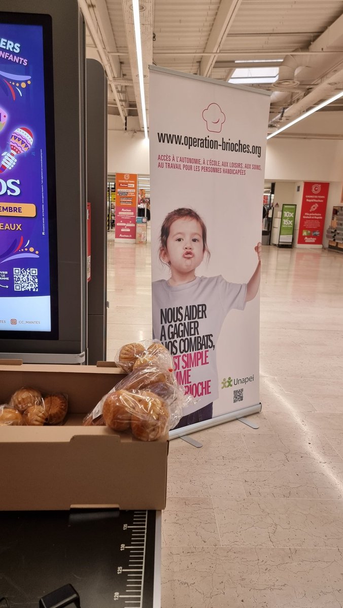 L'opération Brioches  c'est  ce week-end,  au profit des associations du réseau  <a href="/Unapei_infos/">Unapei</a> . Retrouvez  <a href="/DelosApei78/">Délos Apei 78</a>  à  <a href="/AUCHAN_France/">Auchan</a> Buchelay  et plein d'autres lieux autour de <a href="/ManteslaJolie_/">Mantes-la-Jolie</a> et dans <a href="/Les_Yvelines/">Les Yvelines</a>