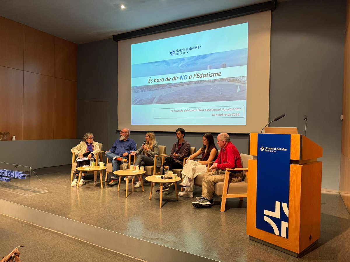 Hospital del Mar (@hospitaldelmar) on Twitter photo Jornada per explorar l’#edatisme
Taula de debat sobre edatisme i societat
#ètica #geriatria <a href="/nazapatero/">AnaZapa</a> <a href="/MaraJosRobles3/">María José Robles</a> <a href="/Pucurull/">Pucurull</a> <a href="/SCGiG/">SCGiG</a> <a href="/GeriatriaMar/">Geriatria | Hospital del Mar</a> <a href="/lluis_aguilera/">Lluís Aguilera</a> Jornada per explorar l’#edatisme
Taula de debat sobre edatisme i societat
#ètica #geriatria <a href="/nazapatero/">AnaZapa</a> <a href="/MaraJosRobles3/">María José Robles</a> <a href="/Pucurull/">Pucurull</a> <a href="/SCGiG/">SCGiG</a> <a href="/GeriatriaMar/">Geriatria | Hospital del Mar</a> <a href="/lluis_aguilera/">Lluís Aguilera</a>