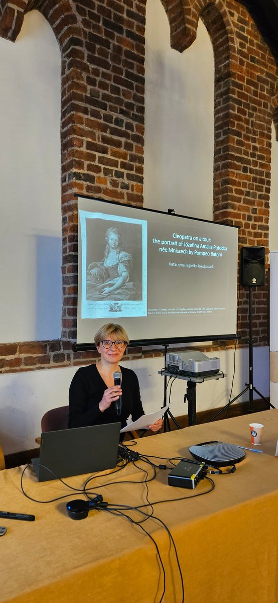 Katarzyna Jagiełło-Jakubaszek's paper #TEM2024 is entitled: Cleopatra on Tour: the #portrait of Józefina Amalia Potocka by Pompeo Batoni".
#History #travel #art
<a href="/ih_pan/">Institute of History, Polish Academy of Sciences</a>