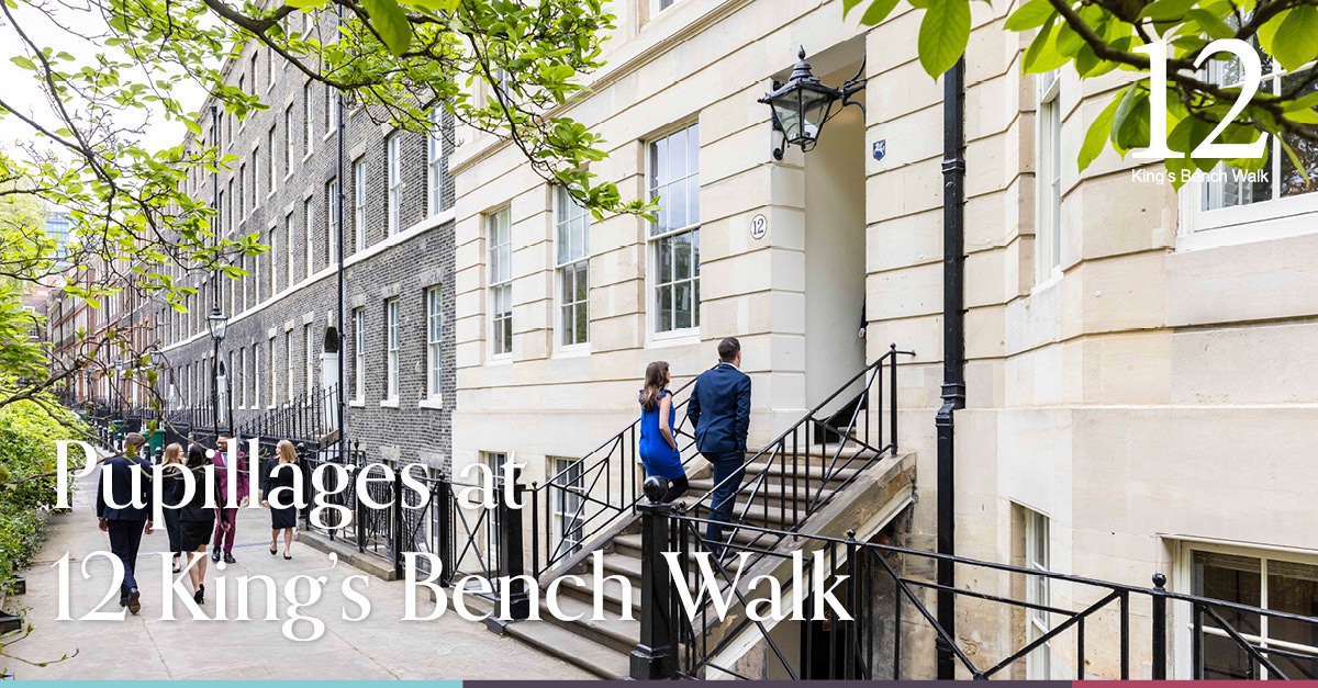 12KBW are looking forward to meeting lots of prospective pupils at The Bar Council of England and Wales Pupillage Fair taking place tomorrow.
 
Come and meet the 12KBW team on our stand: Hollie Patterson, Ted Cunningham, Megan Griffiths, Rebecca Henshaw-Keene, Jessica Muurman,
