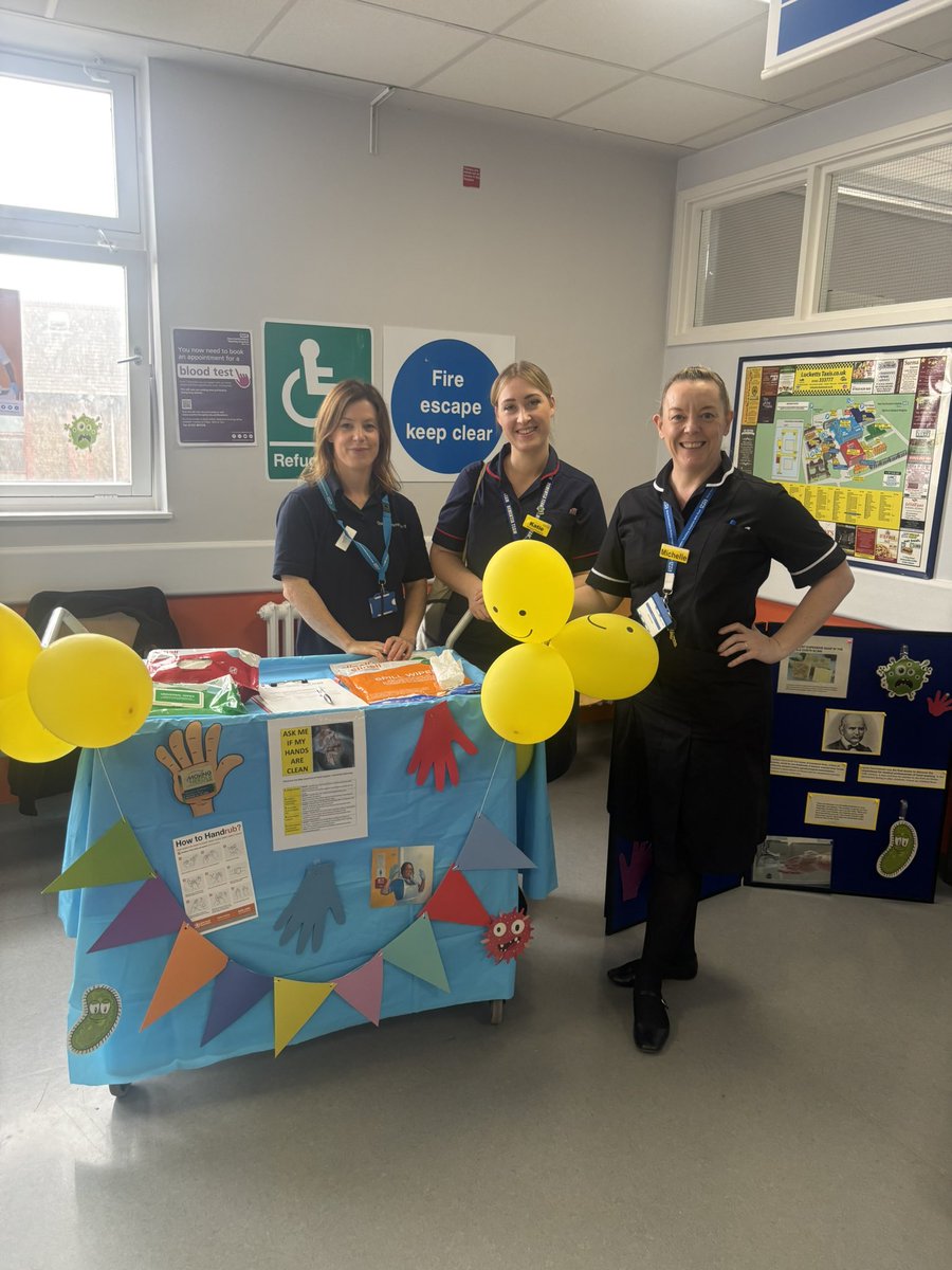 Cheryl Atkins (@chezza_999) on Twitter photo Hand hygiene day and decontamination today in WGH part 2,as part IPC awareness week.
We had a brilliant turnout and a good day was had by all. Thanks again to Schulke
<a href="/schulke/">schulke</a>
<a href="/kellyMcgovern21/">kelly McGovern</a> <a href="/Mel_Chambers76/">Mel Chambers</a> <a href="/WestHertsNHS/">West Herts Teaching Hospitals NHS Trust</a> <a href="/HannahBysouth/">Hannah 🇪🇺💙</a> Hand hygiene day and decontamination today in WGH part 2,as part IPC awareness week.
We had a brilliant turnout and a good day was had by all. Thanks again to Schulke
<a href="/schulke/">schulke</a>
<a href="/kellyMcgovern21/">kelly McGovern</a> <a href="/Mel_Chambers76/">Mel Chambers</a> <a href="/WestHertsNHS/">West Herts Teaching Hospitals NHS Trust</a> <a href="/HannahBysouth/">Hannah 🇪🇺💙</a>