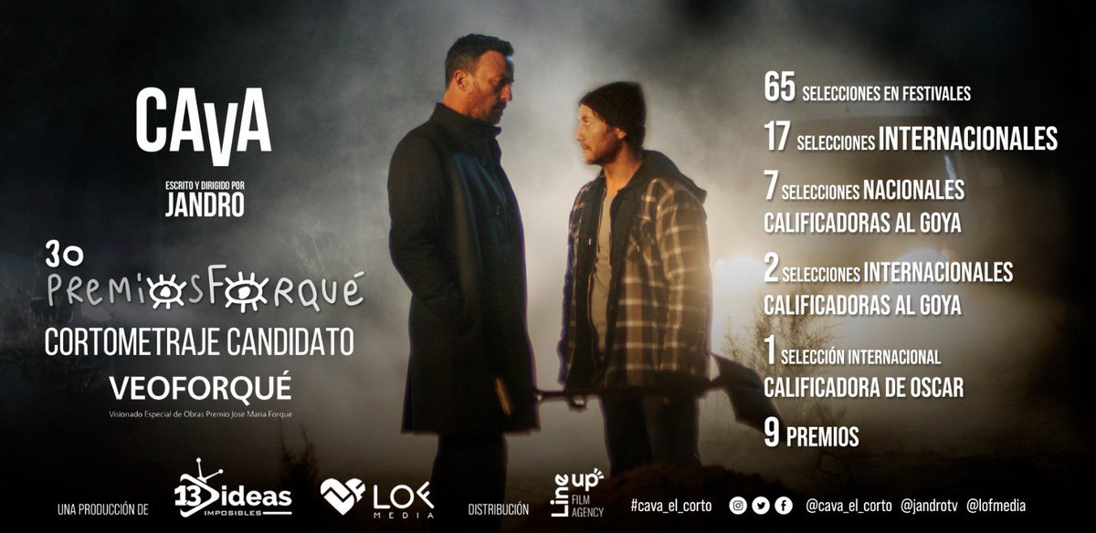 Jandro (@jandro) on Twitter photo ¡Candidatos a los Premios Forqué!
Estamos emocionados y agradecidos por esta gran noticia. Los socios la tenéis en VEOFORQUÉ para disfrutar del trabajazo de <a href="/carlos_santos_r/">Carlos Santos</a> y <a href="/PabloPuyol_/">Pablo Puyol</a> que están inmensos en “Cava”
<a href="/LINE_UP_AGENCY/">LINE UP - Film Agency</a> <a href="/PremiosForque/">Premios Forqué</a> ¡Candidatos a los Premios Forqué!
Estamos emocionados y agradecidos por esta gran noticia. Los socios la tenéis en VEOFORQUÉ para disfrutar del trabajazo de <a href="/carlos_santos_r/">Carlos Santos</a> y <a href="/PabloPuyol_/">Pablo Puyol</a> que están inmensos en “Cava”
<a href="/LINE_UP_AGENCY/">LINE UP - Film Agency</a> <a href="/PremiosForque/">Premios Forqué</a>