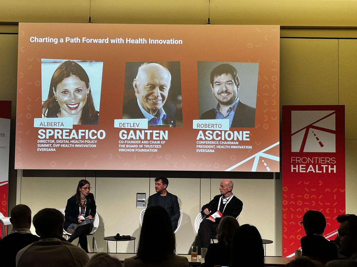 Another major health event happening in Berlin #FrontiersHealth2024 

Prof. Detlev Ganten, Co-Founder of the Virchow Foundation, was kindly invited to join the discussion on the way forward with #healthinnovation #fh24