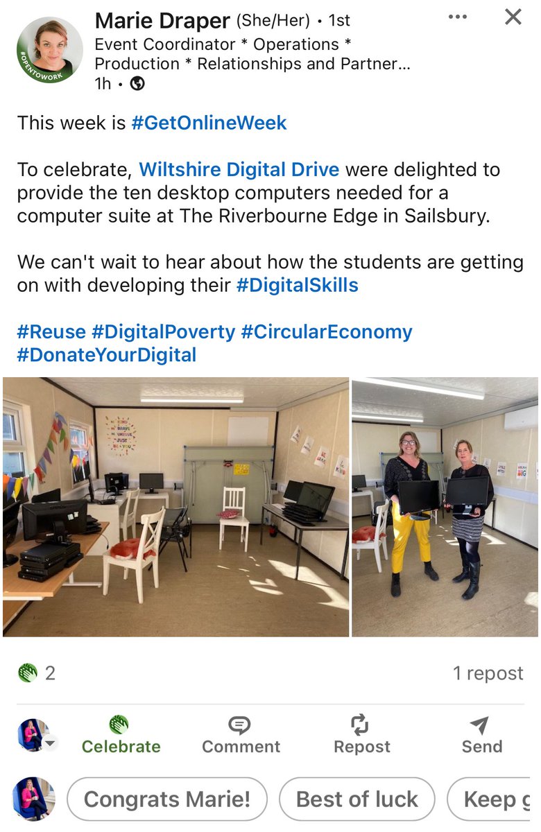 Natalie Luckham MCIM MCIPR (@nat_lucks) on Twitter photo Enabling access to tech across #wiltshire and beyond as part of <a href="/GoodThingsFdn/">Good Things Foundation</a> #GetOnlineWeek Enabling access to tech across #wiltshire and beyond as part of <a href="/GoodThingsFdn/">Good Things Foundation</a> #GetOnlineWeek