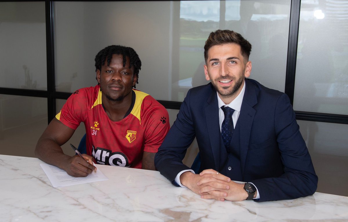 🟡⚫️✍🏻 Kwadwo Baah has signed a new contract with Watford which will run until 2029.