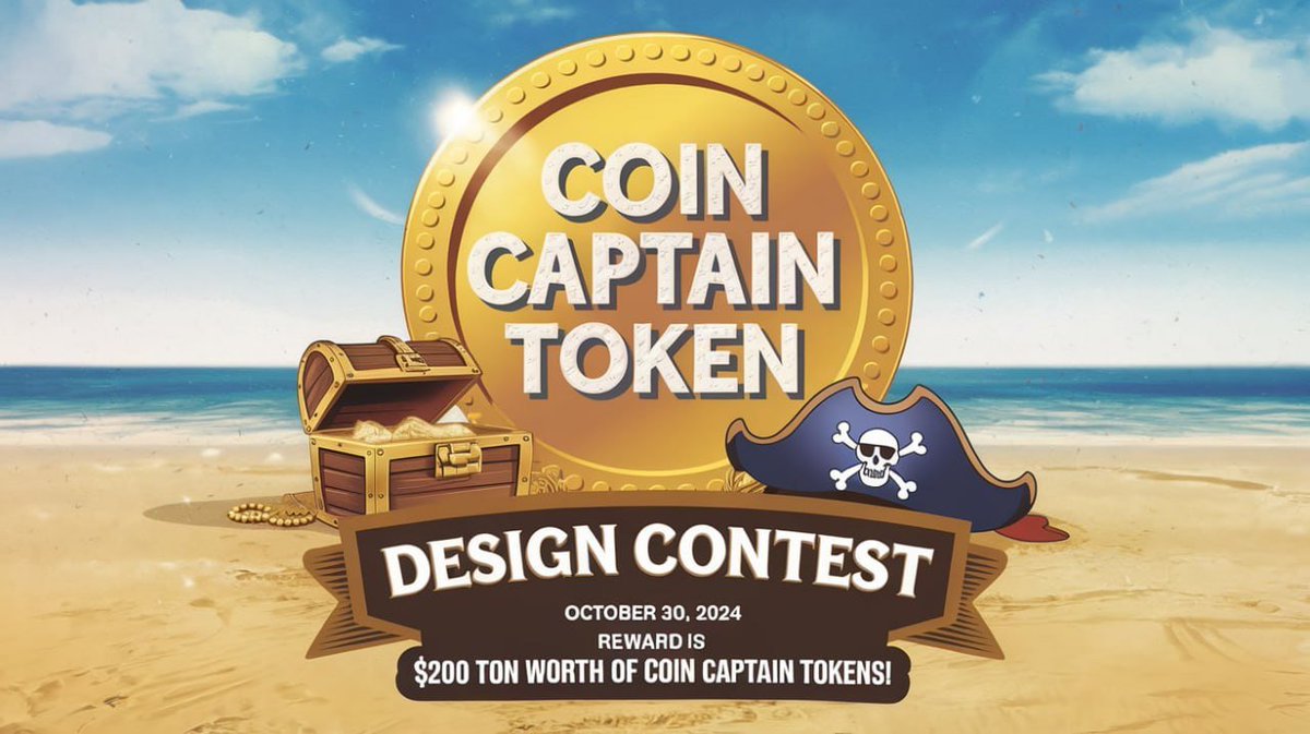🎨 Coin Captain Token Icon Design Contest 🎨

🏴‍☠️ Ahoy, Captains! It's time to set sail!

 ⚔️ We are on the hunt for creative ICONS for the upcoming launch of Coin Captain Token. 

💰 Rewards ：200 TON worth of Coin Captain Tokens. 

🗓 Deadline: October 30, 2024  

🔗 Submit Your