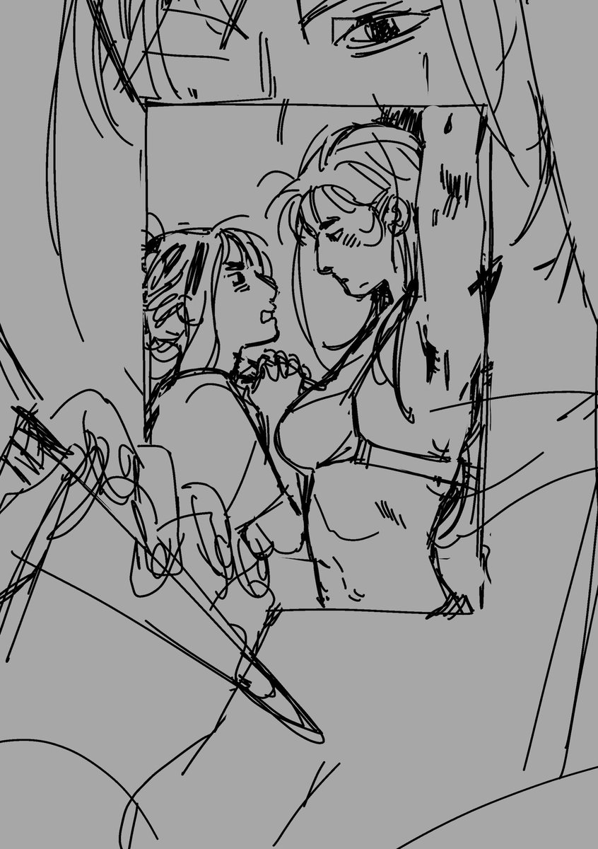 messy and trashy vampire yuri comic in the works