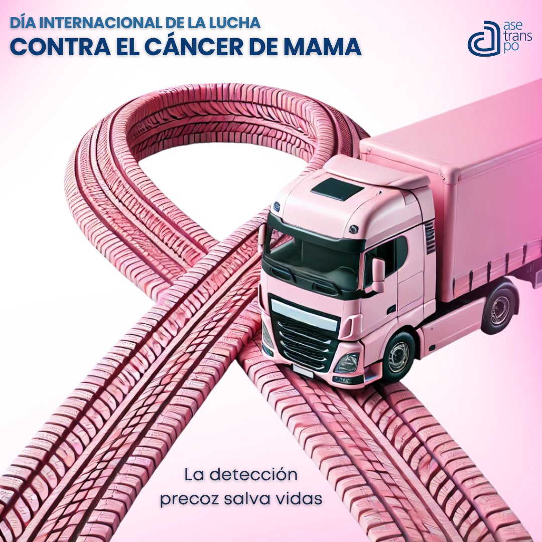 Hoy unimos nuestras voces y corazones en la lucha contra el cáncer de mama. 

Es un día para concienciar sobre la importancia de la detección temprana y el apoyo a quienes enfrentan esta enfermedad. 🫂🩷
​
#DíaMundialContraElCáncerDeMama #19octubre #AsetranspoEnMarcha #transporte