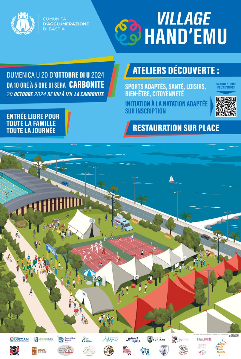 pep_2b's tweet image. Ce dimanche, tous à la Carbonite à Bastia ! Ateliers découverte autour du handicap et des sports adaptés. Nos équipes PEP2B seront présentes au village Hand'Emu ! #Inclusions #handicap #handisport #sportadapte #piscine #natation #sante #loisirs #citoyennete