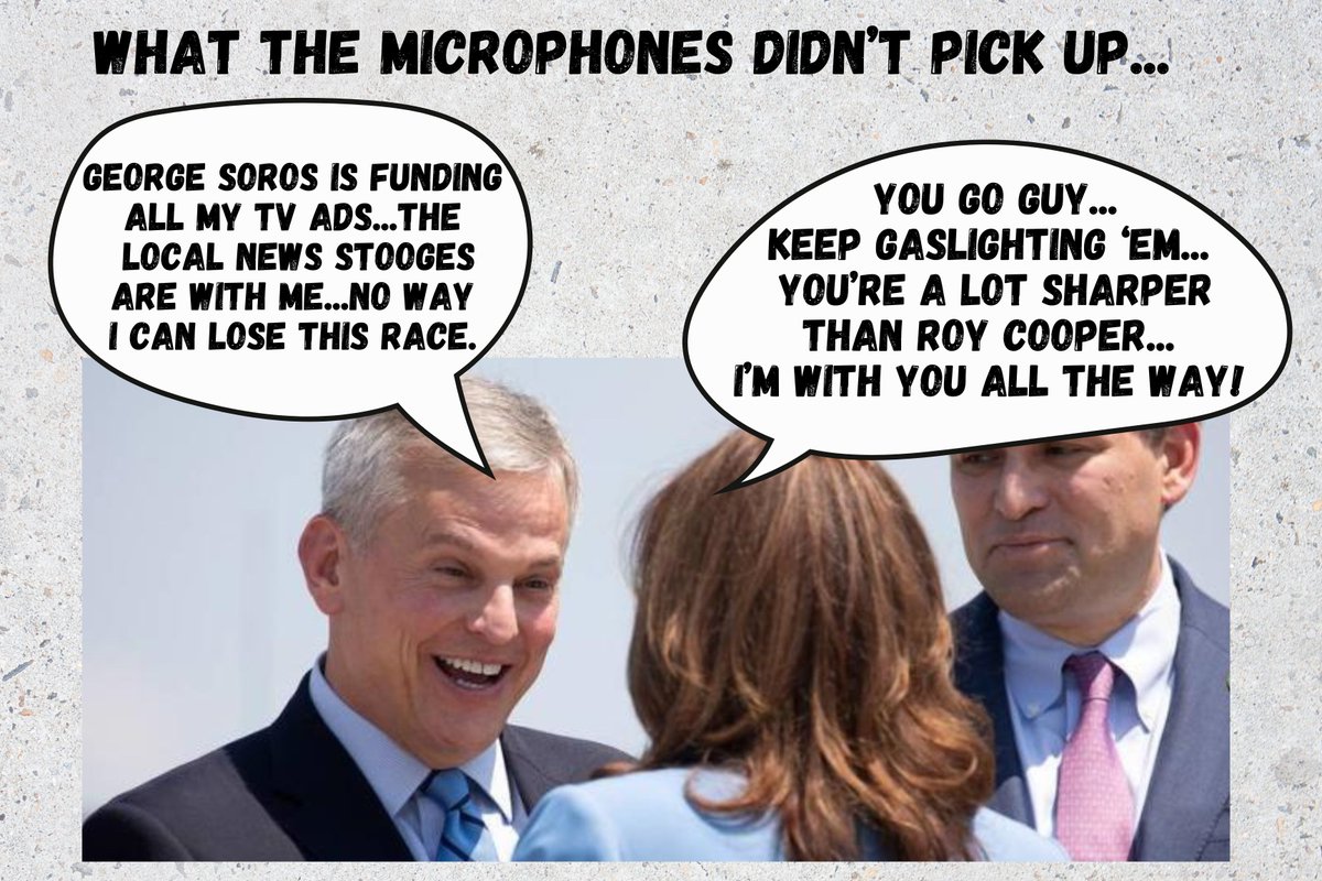 olRayJay's tweet photo. Mark - I have an idea that will turn the tide of you campaign and I can't get through to anyone in NCGOP.  Costs almost nothing - we get hit Stein and the Lefties between the eyes.  Signs held by volunteers in strategic places can change minds instantly.  Please reply.
Attached are 3 examples of 18x24 inch signs - people seeing these signs will have 1-2 minutes at least to read and take pictures - GO VIRAL - please contact me.
