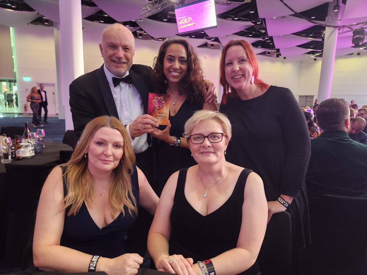 cga_experience's tweet photo. We are delighted to have been named as finalists for two UKCX Awards last night and we are thrilled that CGA Empathy Lab won a Bronze award in the Best Learning &amp; Development Programme category!
Find out more here ⬇️ 
https://t.co/tw3vfbTKbK
#UKCX #CustomerExperience #CXAwards https://t.co/z87Eu52kY0