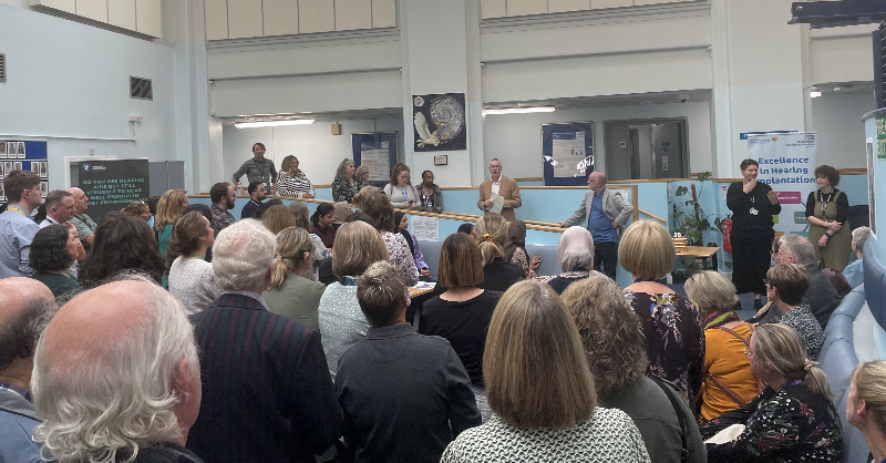 nottmhospitals's tweet photo. A celebration event was held this week for the 30th anniversary of audiology services at Ropewalk House. 

Before the refurbishment of Ropewalk House in 1994, audiology services were in a building across the street, and a lot has changed in the past 30 years.