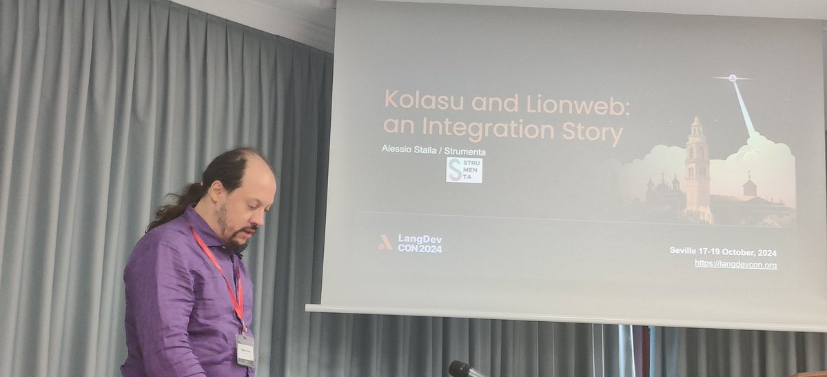 pmolinam's tweet image. #langdev2024 Alessio Stalla on LionWeb &amp;amp; Kolasu