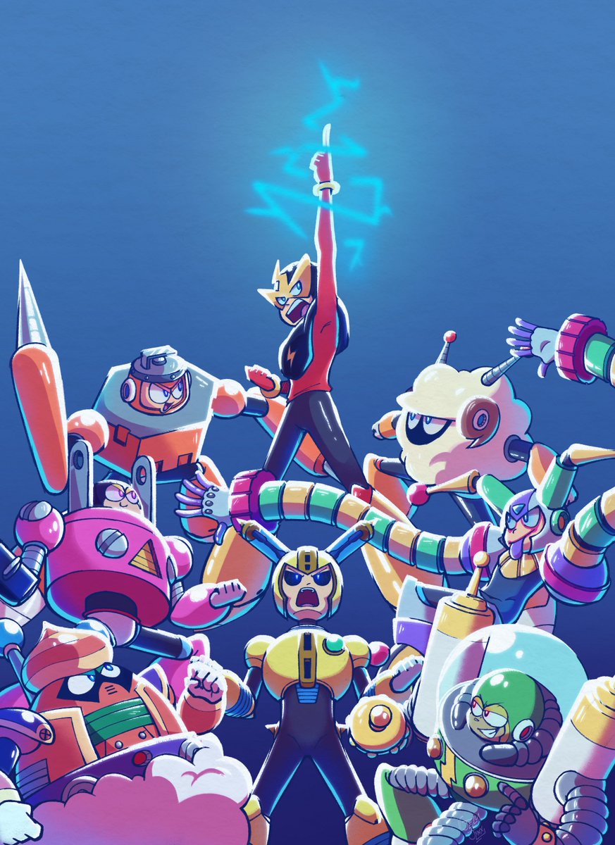 Day 15: Electric
I'm gonna be out for a few days, so I might combine a few of the upcoming prompts when I get back :D

#rocktober2024 #Megaman