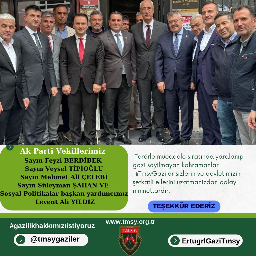 Terörle mücadele sırasında yaralanıp gazı sayilmiyoruz Allah'ın izniyle son aşamaya geldik kıymetli milletvekillerimize güveniyoruz sevinçle ve ivedilikle bekliyoruz