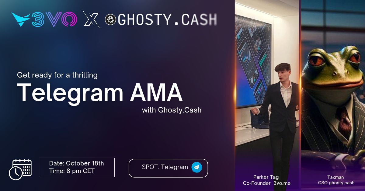 📢 Exciting News: Telegram AMA with <a href="/GhostyCash/">Ghosty.Cash</a> Team

We’re excited to announce an upcoming Telegram Ask Me Anything (AMA) session with the incredible team at <a href="/GhostyCash/">Ghosty.Cash</a>.

This is a great chance to connect with both communities, exchange ideas, and explore our shared goals for