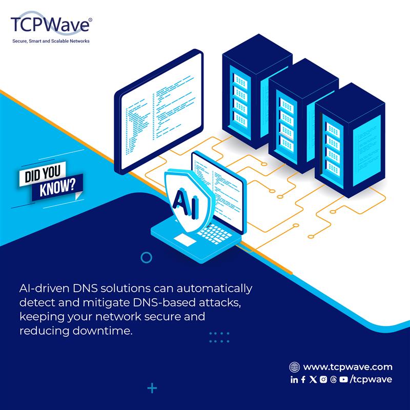 tcpwave's tweet image. Enhance #networksecurity and minimize downtime with #AI-driven #DNSsolutions that detect and neutralize #threats in real-time.
#DidYouKnow?