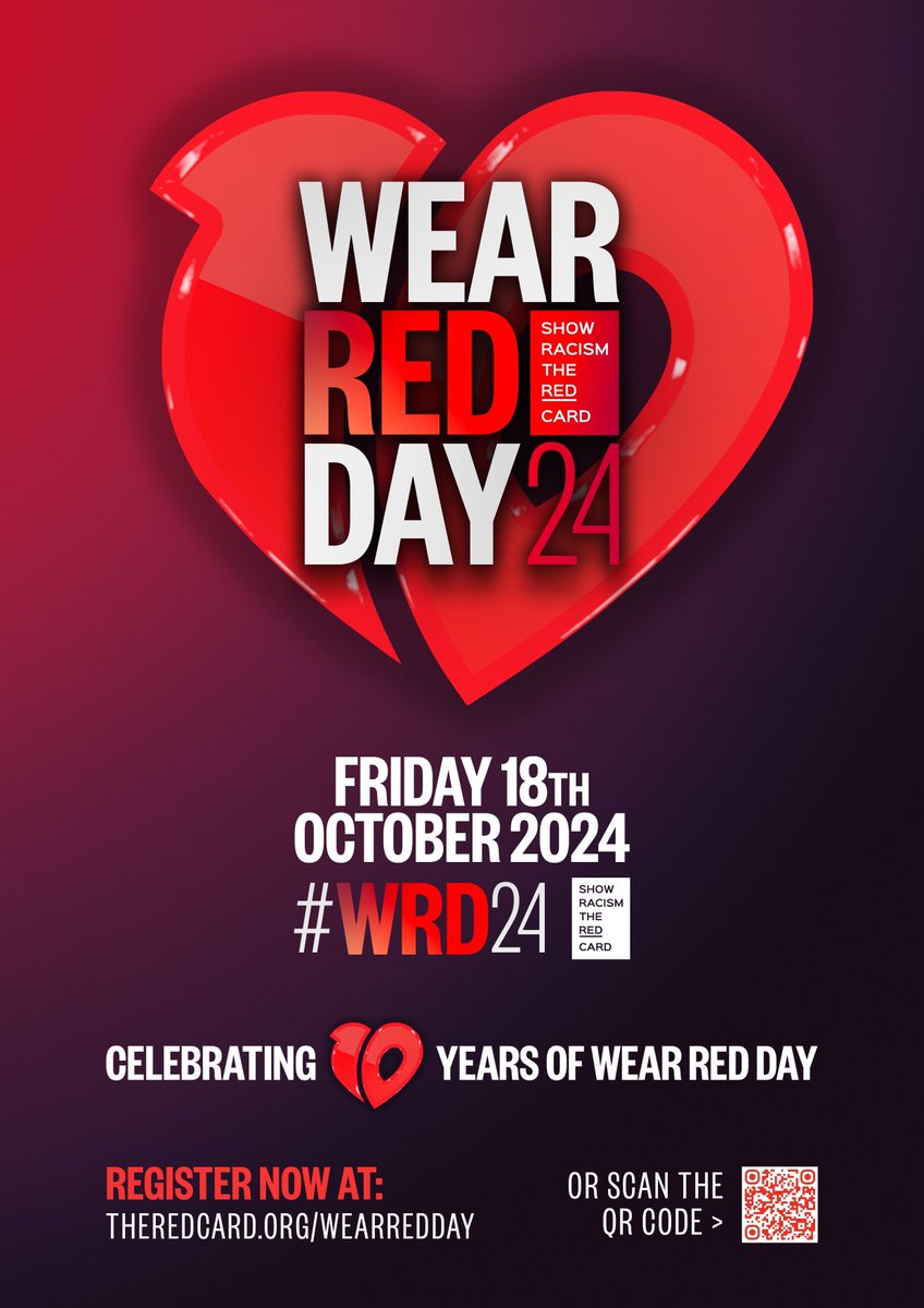 Today here at SLIP we are supporting the 'Wear Red Day' to show racism the red card. #WRD24