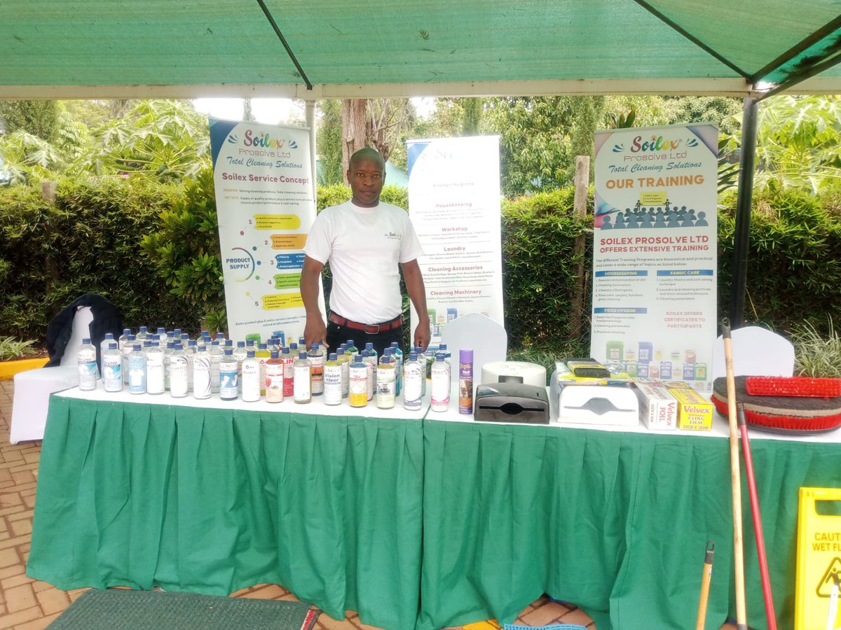 SoilexP's tweet photo. Soilex is excited to have a stand at Lovely Gardens in Kisumu as they celebrate their 3rd birthday today! 🎂

Come visit the Soilex Prosolve Ltd stall and check out our cleaning solutions. Don’t miss out on the fun – see you today

#Soilex #VisitUs https://t.co/Y4uD0rsttk