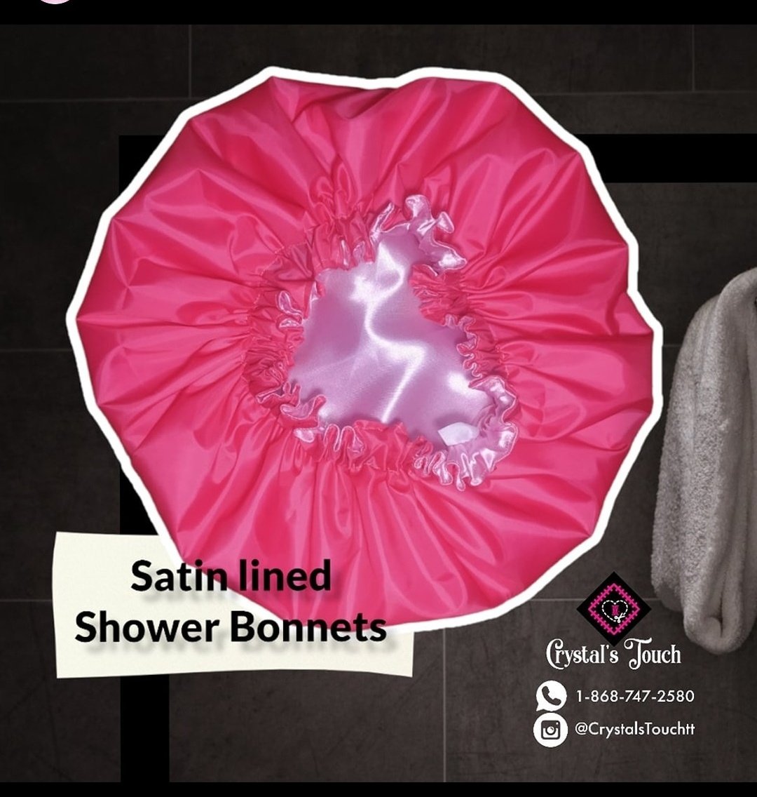 MariefHull's tweet photo. Satin lined bonnets and shower caps for adults and children $60

Baby Hats $10 and much more @CrystalsTouchTT 

18687472580 https://t.co/995kChrcK9