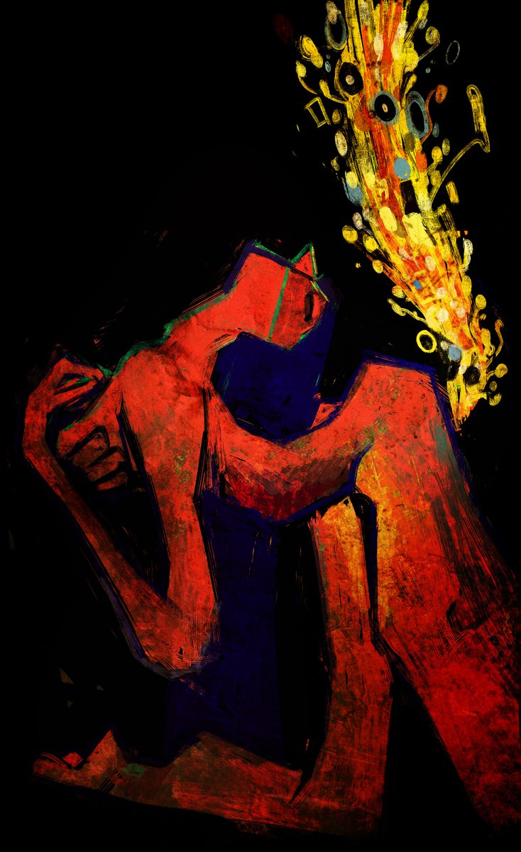 Schmrgl's tweet image. Mental illnesses as Paintings:

Diarrhea