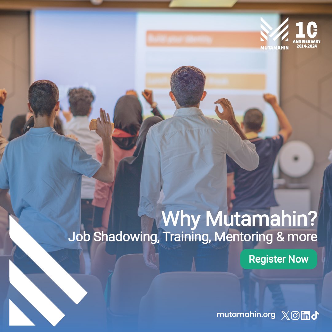 How will Mutamahin'24 benefit you?

Register Now!
Link in Bio

#mutamahin #2024 #10thanniversary #bahrain #youth #empower #empowerment #jobs #jobshadowing
#skills #softskills #courses #employment #career #advancing #careeradvice #تدريب #البحرين #فرص_عمل #trending