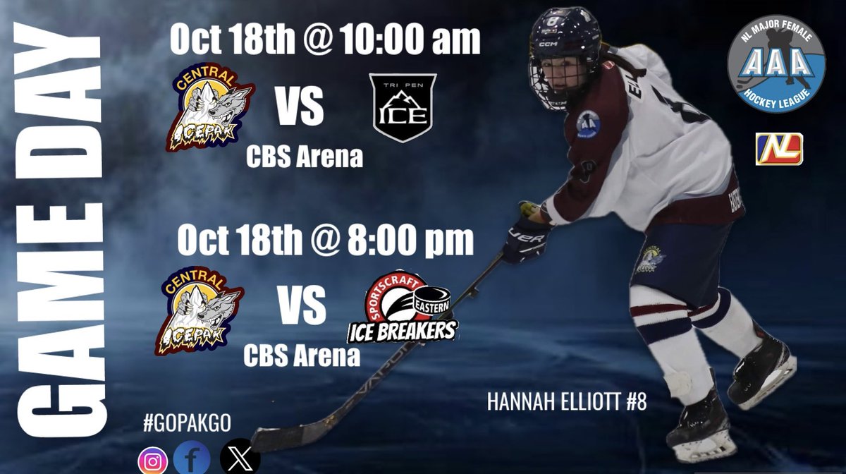 U18faaaicepak's tweet photo. 📣GAME DAY!!! The girls are ready to hit the ice for their first game of the season and take on the Tripen Ice at 10:00 am at the CBS Arena!! https://t.co/kFyqDXyFCx