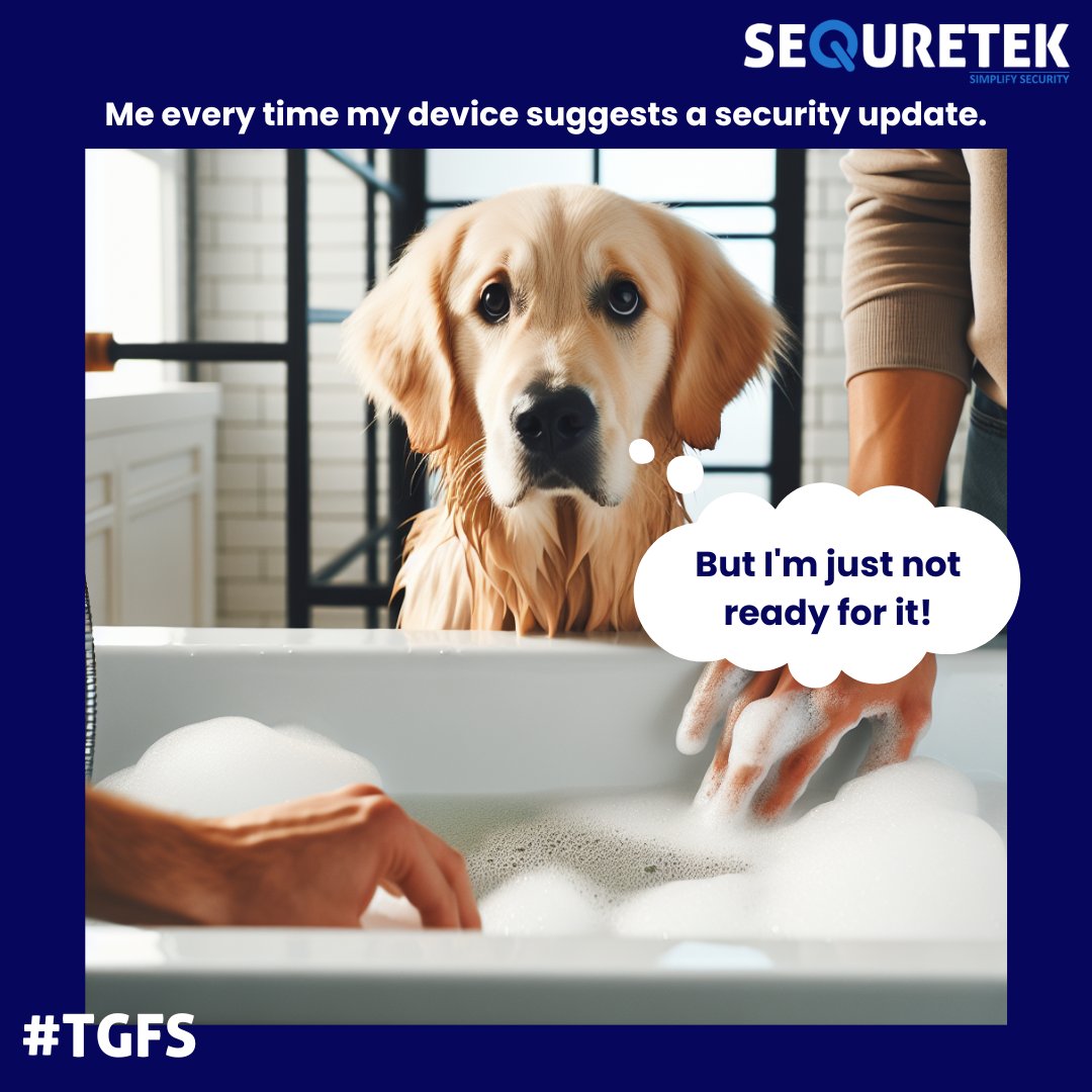 sequretek_sqtk's tweet image. Update procrastination.

#ThankGodForSequretek #Cybersecurity #PatchUpdate #SecurityUpdate #PMaaS #SecureOurWorld #ZeroDay