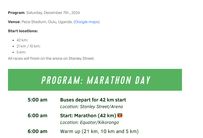 brian_mutono34's tweet photo. Join us for the "Gulu City Marathon" on December 7, 2024, at Kaunda Grounds. This event starts at 6:00 AM and features distances from 42k, 21k, 10k & 5k. Experience a marathon where culture and heritage shape the path beneath us.
#GuluCityMarathon #RunForCulture #Uganda https://t.co/mOy8G9rQZY