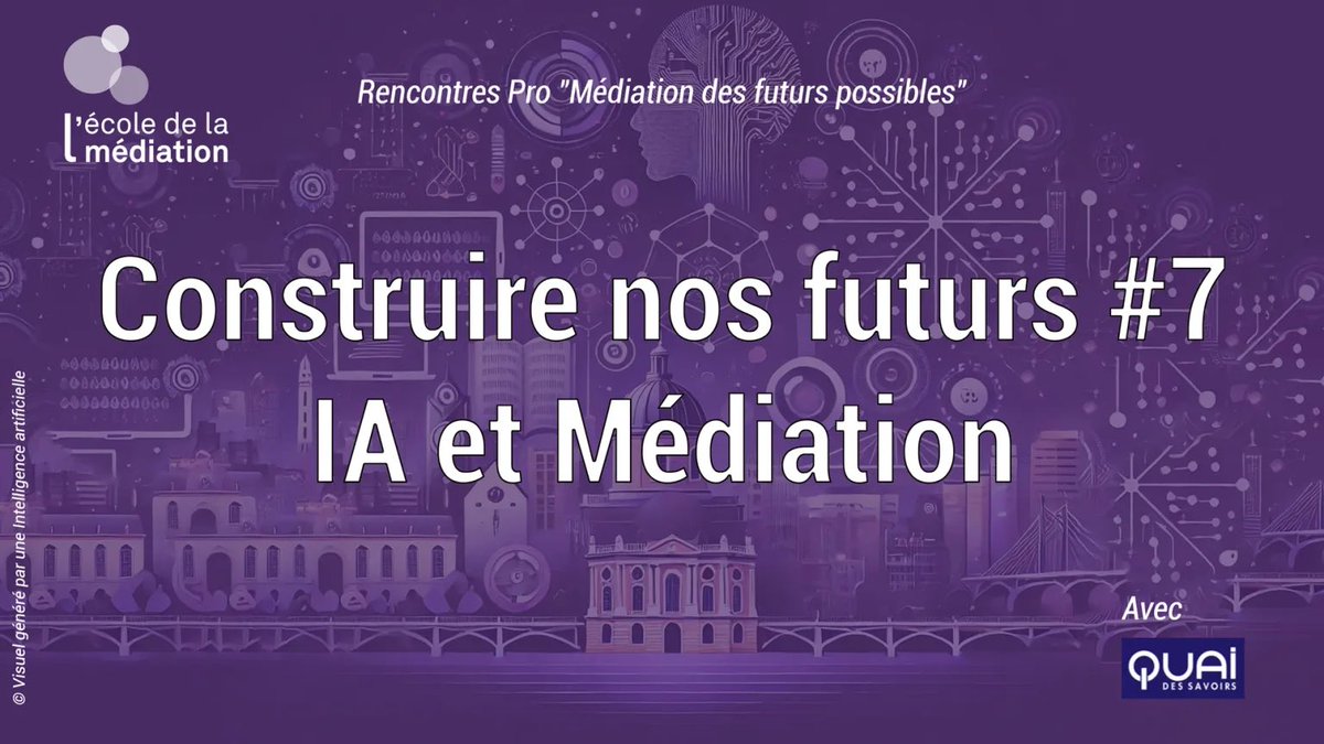 L'École de la Médiation (@estimmediation) on Twitter photo 🔭 #RencontresPro J-2️⃣1️⃣
🦾 Construire nos futurs "Intelligence Artificielle et Médiation"
🗓️ Vendredi 8 novembre
⏲️ Journée entière
🌹💻 Hybride : au <a href="/QuaiDesSavoirs/">Quai Des Savoirs</a> / en ligne
(𝑉𝑖𝑠𝑢𝑒𝑙 𝑔𝑒́𝑛𝑒́𝑟𝑒́ 𝑝𝑎𝑟 𝑢𝑛𝑒 𝘐𝘈)
✔️ Inscription gratuite : estim-mediation.fr/evenement/renc… 🔭 #RencontresPro J-2️⃣1️⃣
🦾 Construire nos futurs "Intelligence Artificielle et Médiation"
🗓️ Vendredi 8 novembre
⏲️ Journée entière
🌹💻 Hybride : au <a href="/QuaiDesSavoirs/">Quai Des Savoirs</a> / en ligne
(𝑉𝑖𝑠𝑢𝑒𝑙 𝑔𝑒́𝑛𝑒́𝑟𝑒́ 𝑝𝑎𝑟 𝑢𝑛𝑒 𝘐𝘈)
✔️ Inscription gratuite : estim-mediation.fr/evenement/renc…