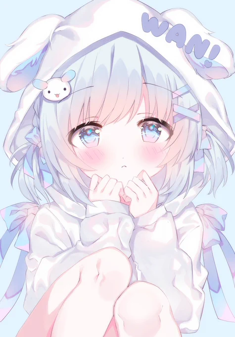 子犬の水色ちゃん 