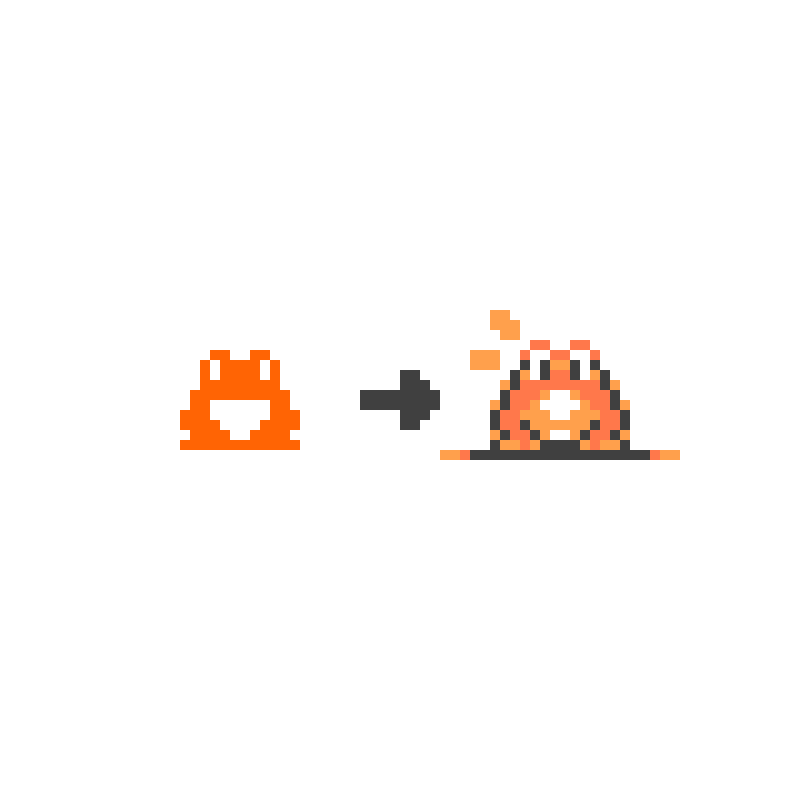 DeadPixels_Art's tweet photo. Resprite of the flipnote frog!
#flipnote #nintendo #pixelart #ドット絵 https://t.co/X3hvCB3btv