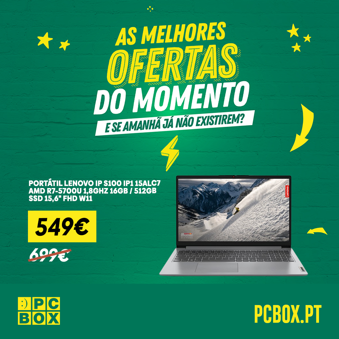PcboxPt's tweet photo. ✨ Descontos especiais em portáteis! Aproveita as nossas ofertas exclusivas e encontra o portátil perfeito para ti. 🎯 Vê todas as opções no link: https://t.co/LSl33Nqt86

#pcboxportugal #expertscenter #descontosespeciais #tecnologia #ofertasespeciais #portateis https://t.co/CzvxHZkQLo
