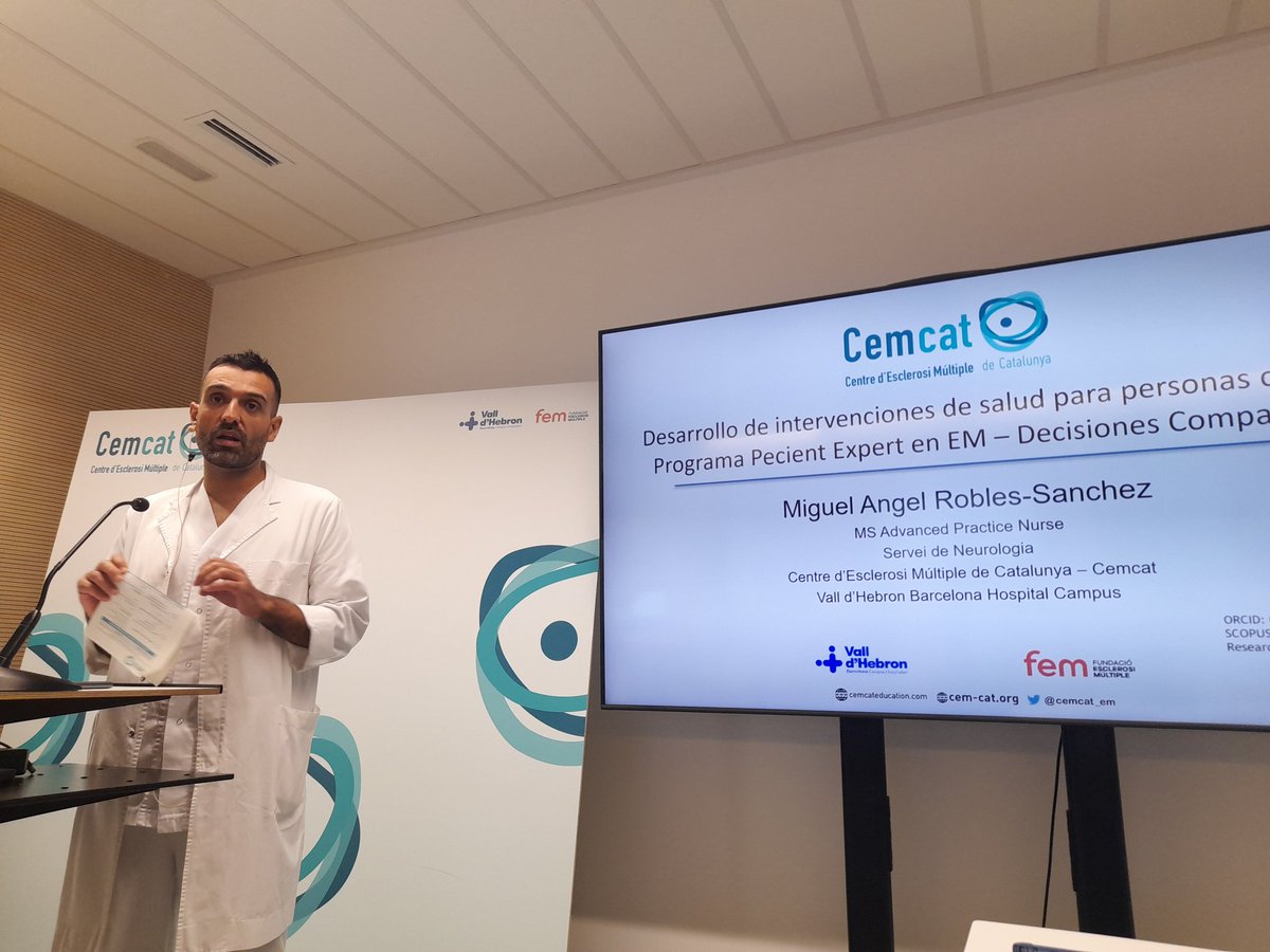 sedenered's tweet photo. @RoblesMangel nos pone en antecedentes y desarrollo del programa experto en EM en 
👉Diseño, Intervenciones y resultados del Programa Experto
@cemcat_em #neurored https://t.co/v1HpheK6Xd
