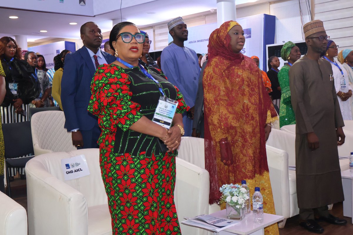 Abujainvestment's tweet photo. Honored to witness the power of women in business and leadership at the #AbujaBusinessSummit! Today's theme resonates deeply: Empowering women means empowering the world.
#WomenEmpowerment #InvestmentForGood
#LeadingChange #abis2024 @myfctagov @OfficialFCTA @abujastreets @ABUJAFILMVLG