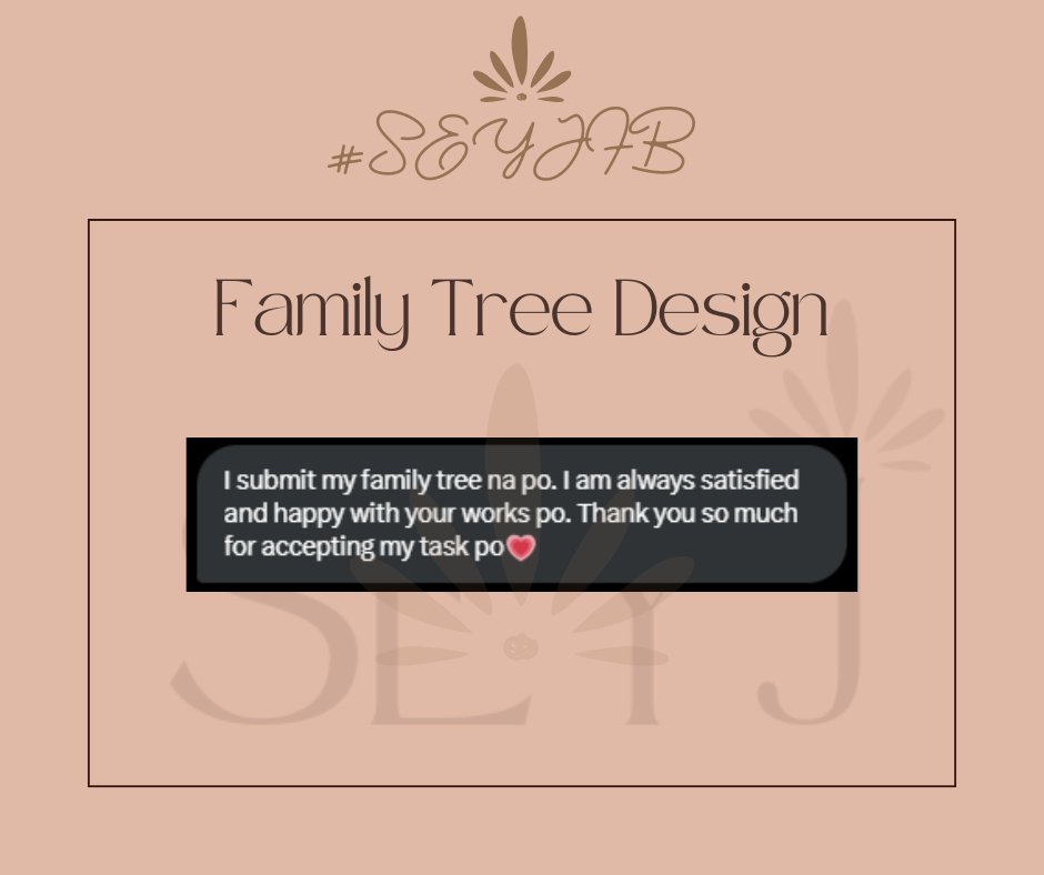 thisisSEYJ's tweet photo. 0054 #SEYJFB

Thank you for always trusting me for this kind of work! 

🌸 Family Tree Graphic Design https://t.co/1KKY7TuAwn