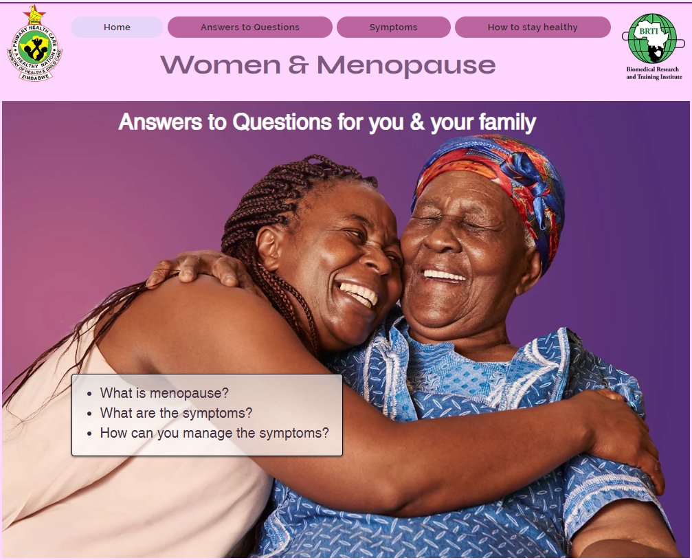 THRU_ZIM (@thruzim) on Twitter photo Today on #WorldMenopauseDay, we reflect on the critical #MENOPAUSEStudy, led by <a href="/celiagregson/">Celia Gregson</a> , examining how menopause impacts African women, especially those living with #HIV. Check out our resources here 👉 menopausezim.wixsite.com/zimbabwe
and here 👉 thruzim.org/resources Today on #WorldMenopauseDay, we reflect on the critical #MENOPAUSEStudy, led by <a href="/celiagregson/">Celia Gregson</a> , examining how menopause impacts African women, especially those living with #HIV. Check out our resources here 👉 menopausezim.wixsite.com/zimbabwe
and here 👉 thruzim.org/resources