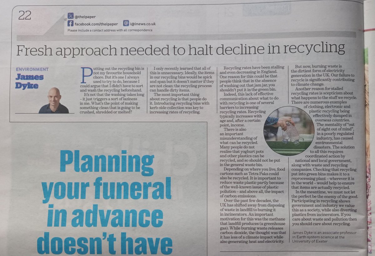 Reflective article on recycling from <a href="/ipapernews/">i Newspaper News</a> We can all do more  #household #business