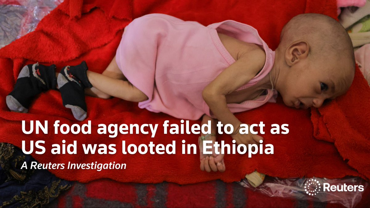 Major food-aid thefts: Donated grain was funneled to the Ethiopian and Tigrayan armies and black marketeers, US officials say. <a href="/Reuters/">Reuters</a> learned the UN World Food Program — aware of the problem — repeatedly failed to act reut.rs/3BQAzMW <a href="/giuliaparavicin/">giulia paravicini</a> <a href="/stecklow/">Steve Stecklow</a>