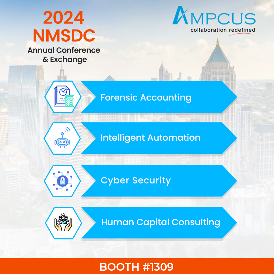 Ampcus_mktg's tweet image. Heading to #Atlanta next week for @NMSDCHQ Annual Conference? So are we! Stop by 𝐨𝐮𝐫 𝐛𝐨𝐨𝐭𝐡 and learn why 80 of the #Fortune500 trust 𝐀𝐦𝐩𝐜𝐮𝐬 as their partner in a secure digital future. 

@Ampcus_mktg

#AmpcusInc #NMSDC #NMSDCConference #TheExchange #DefineNewNorms