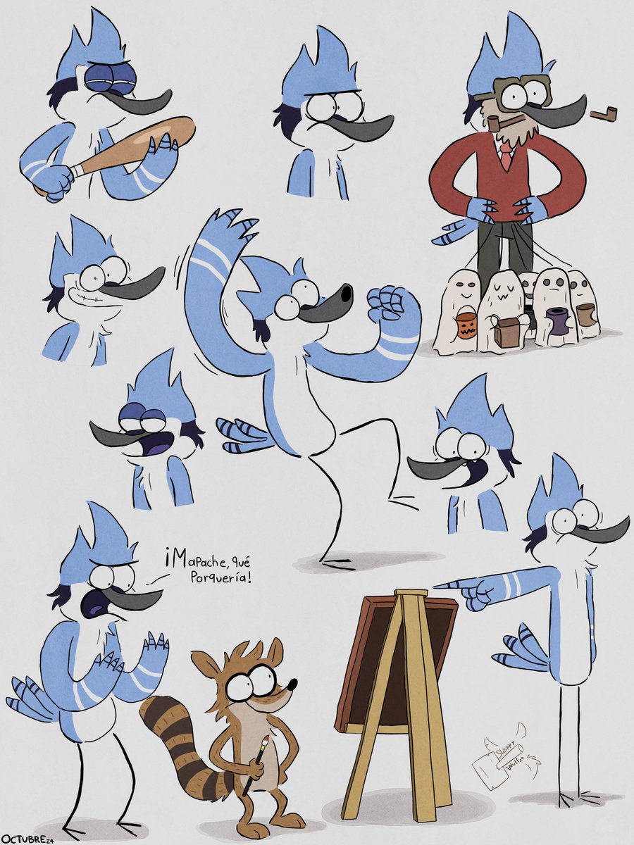 sloppywulf's tweet photo. Some regular doodles now with some regular bluish birb as requested https://t.co/COKPY1xnht