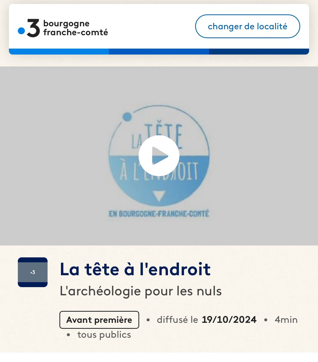 Sophie Krausz (@sophie_krausz) on Twitter photo La tête à l'endroit - L'archéologie pour les nuls <a href="/franceinfo/">franceinfo</a> : sur le chantier des Grandes Portes à <a href="/BibracteBeuvray/">Bibracte</a> avec les étudiants de <a href="/SorbonneParis1/">Université Paris 1 Panthéon-Sorbonne</a> <a href="/UBMontaigne/">Université Bordeaux Montaigne</a> <a href="/UmrTrajectoires/">LaboratoireTrajectoires</a>
france3-regions.francetvinfo.fr/bourgogne-fran… La tête à l'endroit - L'archéologie pour les nuls <a href="/franceinfo/">franceinfo</a> : sur le chantier des Grandes Portes à <a href="/BibracteBeuvray/">Bibracte</a> avec les étudiants de <a href="/SorbonneParis1/">Université Paris 1 Panthéon-Sorbonne</a> <a href="/UBMontaigne/">Université Bordeaux Montaigne</a> <a href="/UmrTrajectoires/">LaboratoireTrajectoires</a>
france3-regions.francetvinfo.fr/bourgogne-fran…
