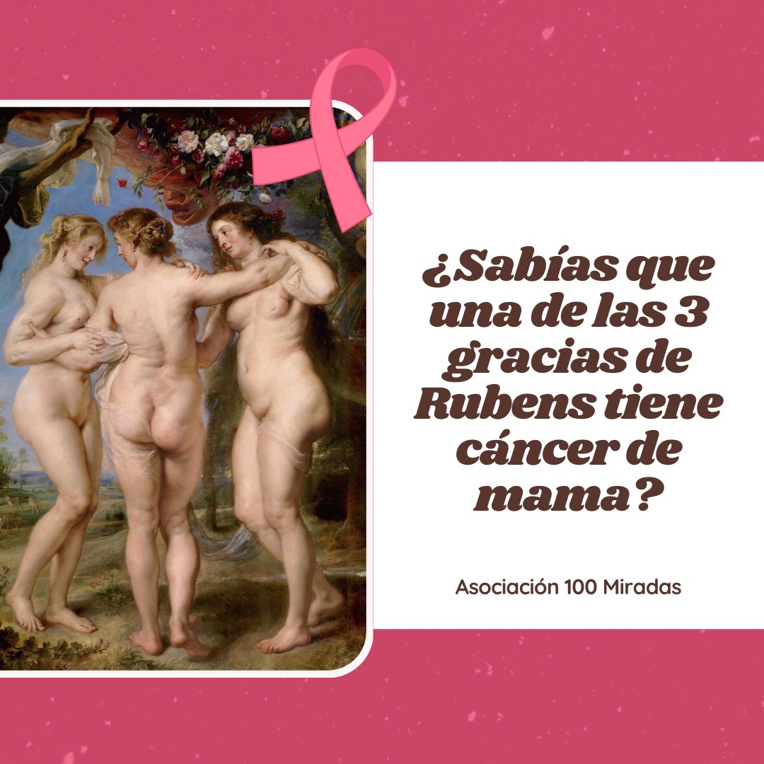 ¿Conocíais este detalle sobre Las Tres Gracias de Rubens? Hoy, 19 de octubre, se celebra el Día Mundial de la Lucha contra el Cáncer de Mama y queríamos aportar en el concienciamiento sobre esta enfermedad con un dato dentro del arte que tanto nos caracteriza #CancerDeMama