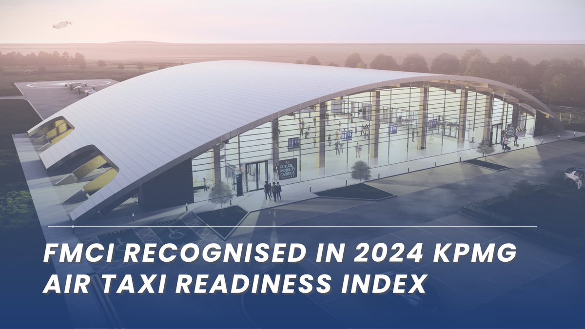 Thrilled to be featured in the 2024 KPMG Air Taxi Readiness Index! We're excited to see Ireland move up the ranks in air mobility integration. Grateful to KPMG for recognising FMCI’s efforts to shape the future of mobility!
