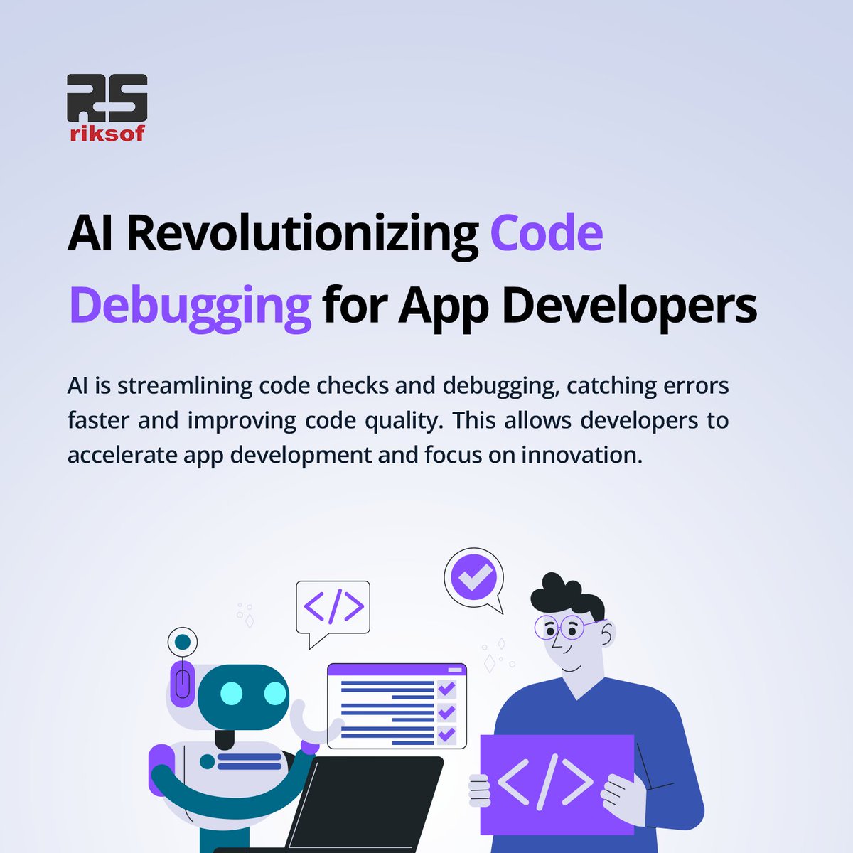 riksof's tweet image. With AI taking over code debugging, developers can now catch errors faster and focus on building amazing apps. The future of app development just got smarter! 🚀💡
#AIinApps #CodeDebugging #TechRevolution #AppDevelopment #AI