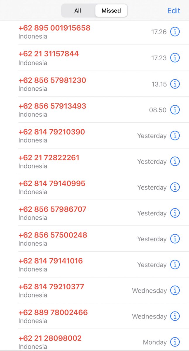 desipuspit's tweet photo. Kenapa yaa tiada hari tanpa ditelepon2 nomer tida dikenal begini @Telkomsel 🤧 https://t.co/4fXmQP4rht