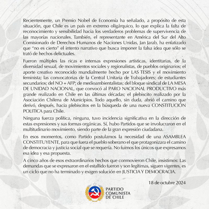 Partido Comunista de Chile tweet media